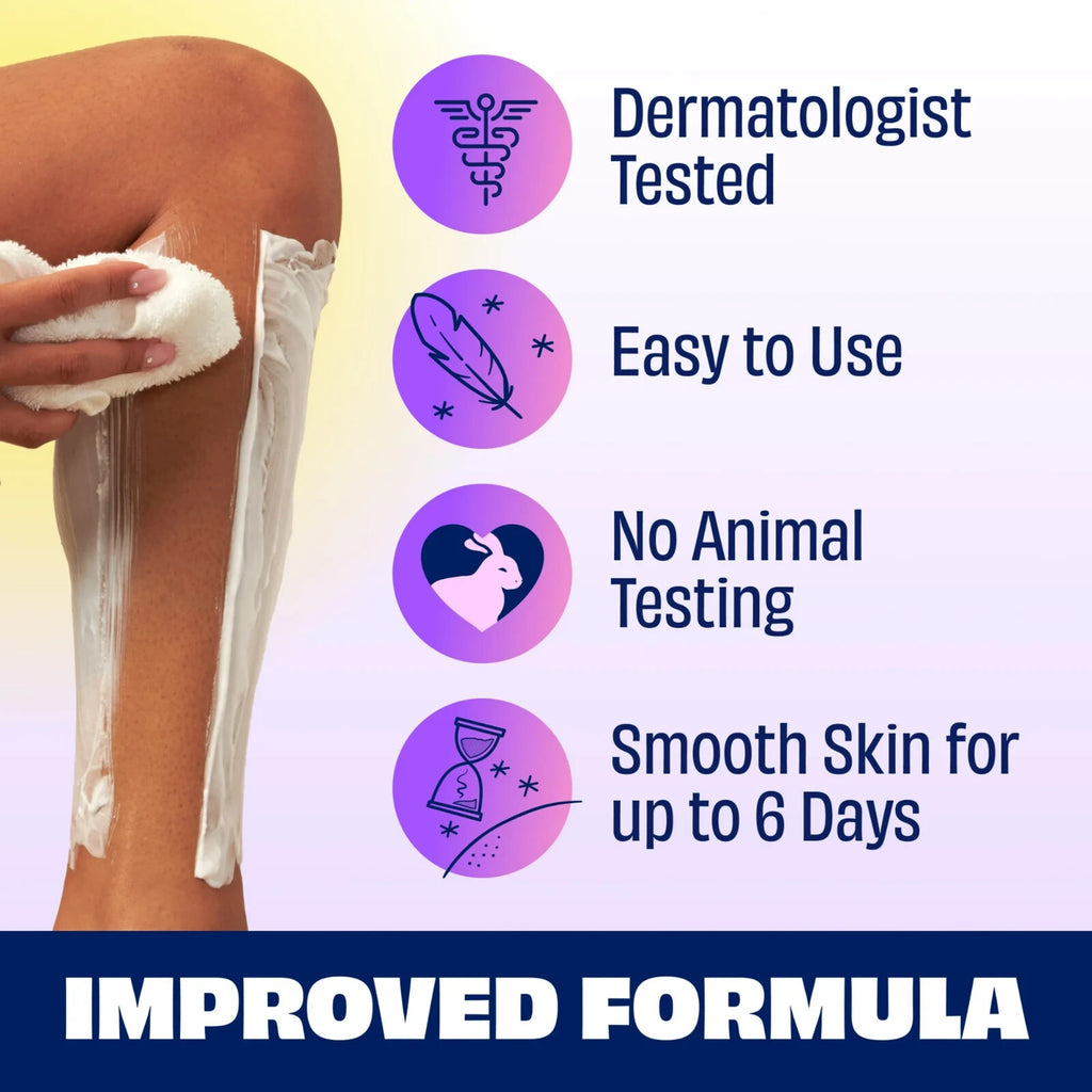 Hair Removal Cream with Oat Milk & Vanilla - 7.9 oz Body Hair Remover for Women