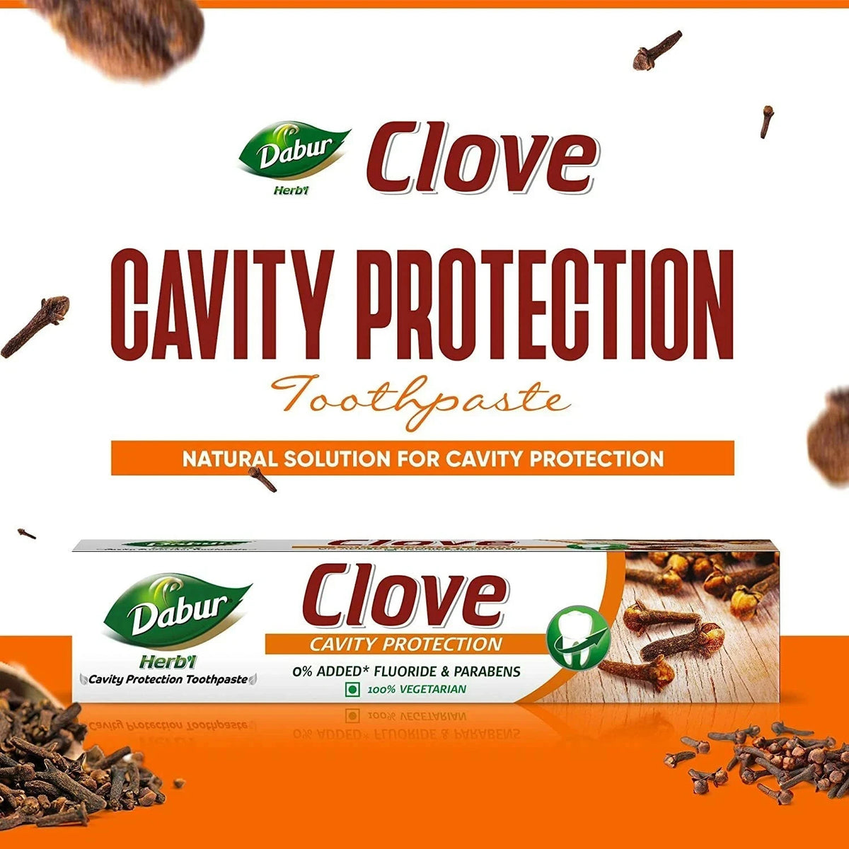 Herbal Clove Toothpaste for Cavity Protection and Fresh Breath - 100G Tube