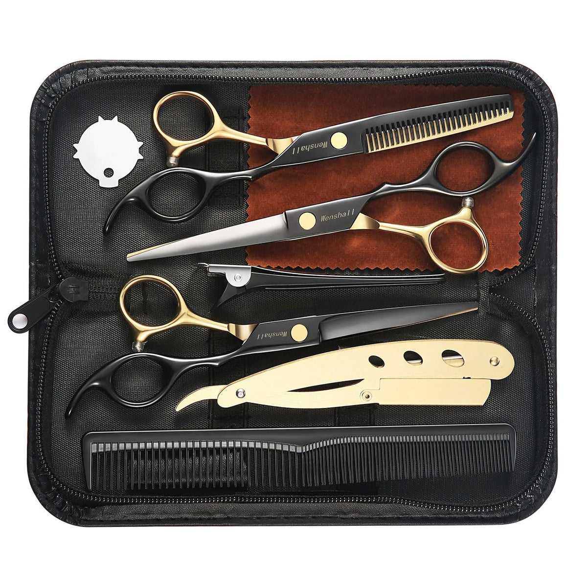 Professional Hair Thinning Scissors Set 6.89 Inch Japanese Stainless Steel
