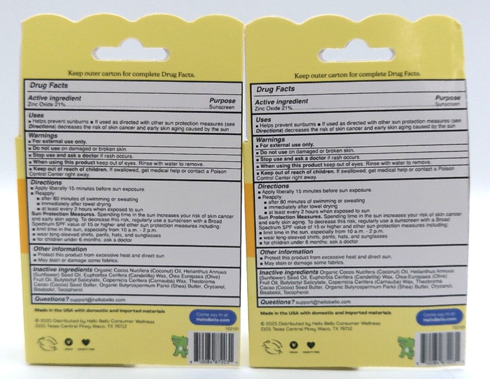 2 Pack Face and Body Sunscreen SPF 50 - 1 Oz Each - Broad Spectrum Sun Protection