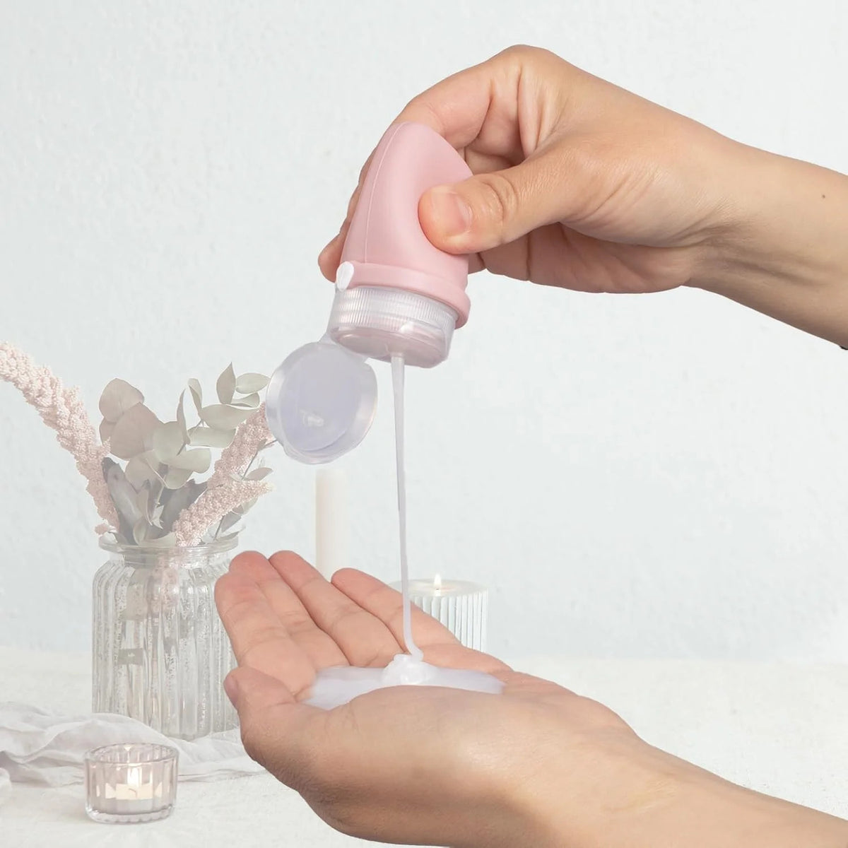 4-Pack TSA Approved Silicone Travel Bottles - Leakproof Toiletry Containers