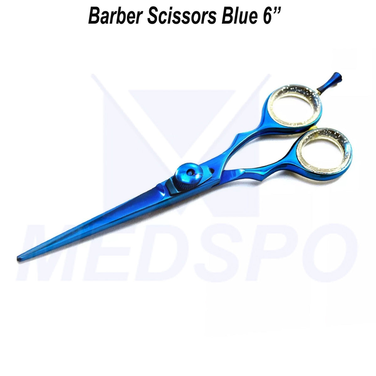 Professional Hairdressing Scissors Blue 6-Inch Salon Shears for Hair Cutting