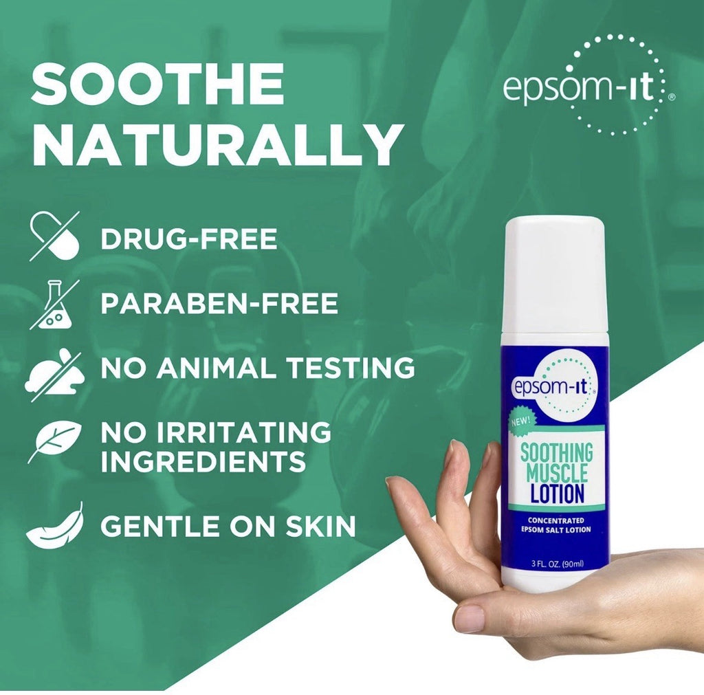 Epsom-It Soothing Muscle Relief Roll-On Lotion - 3 Pack, 3oz