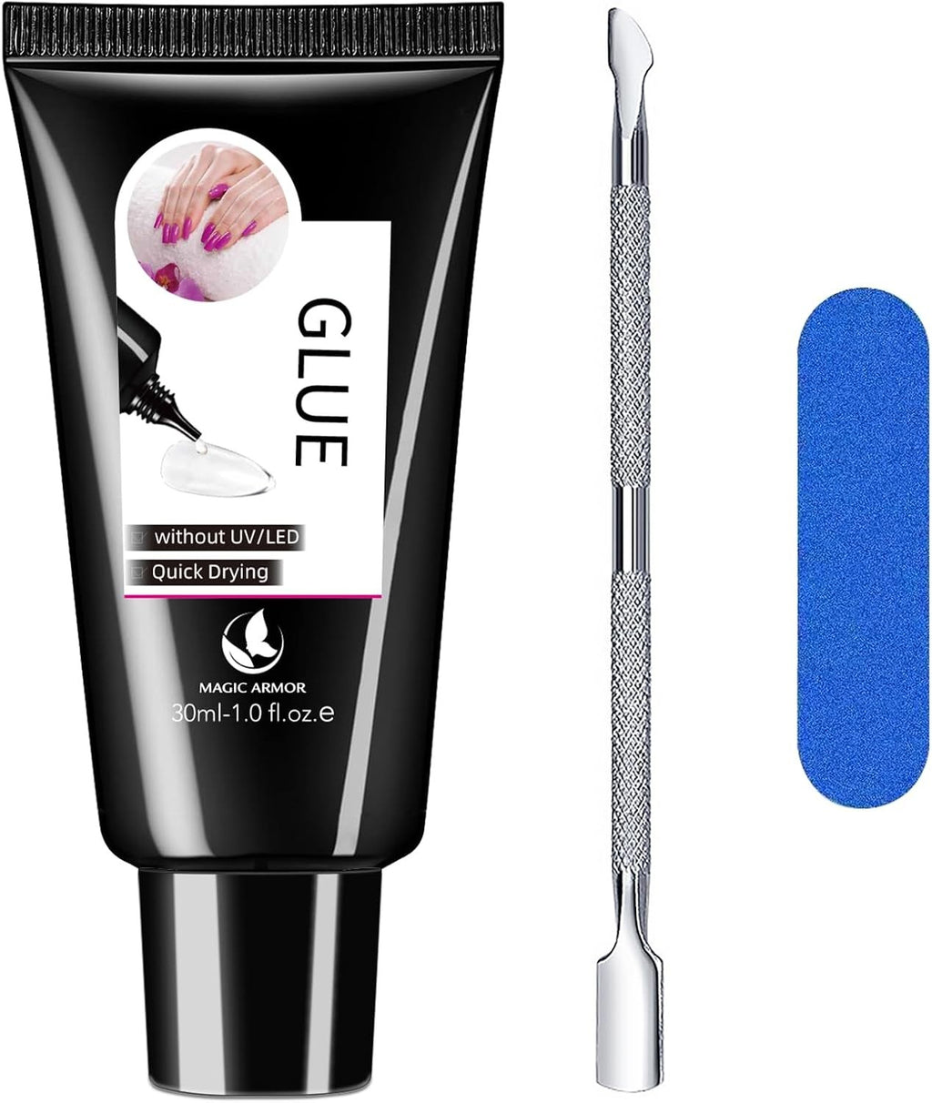 30g Semi Solid Nail Glue for Press-On Nails Quick Dry Long-Lasting Adhesive