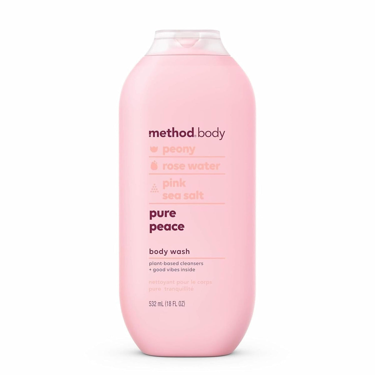 Method Body Wash - Pure Peace, 18oz, Eco-Friendly, Calming Scent, 2 Pack