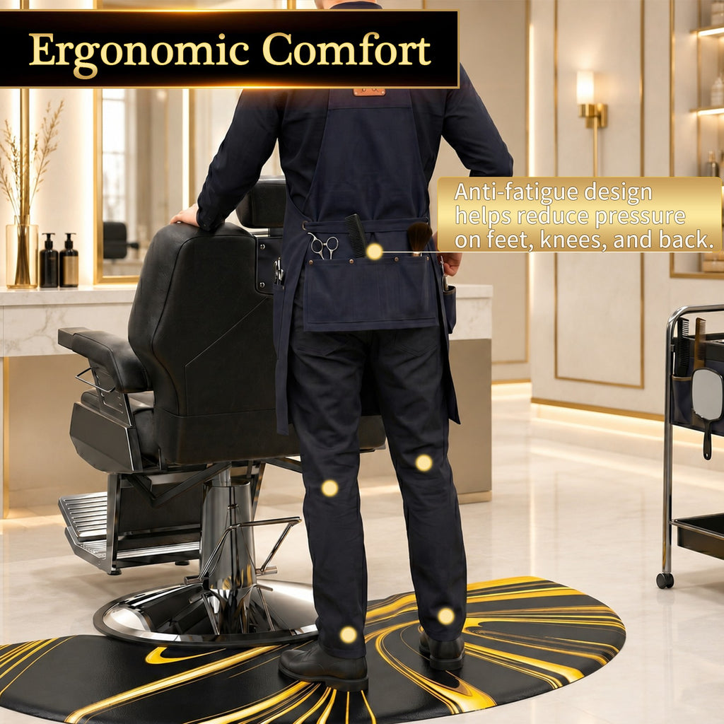 3ft x 5ft Anti-Fatigue Standing Mat for Hair Stylist & Barber Workstations