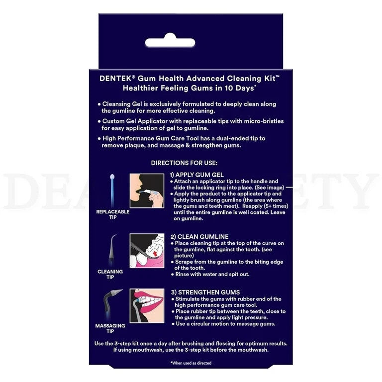 Gum Health Oral Care Kit with Cleansing Gel & Precision Tips - 2 Sets