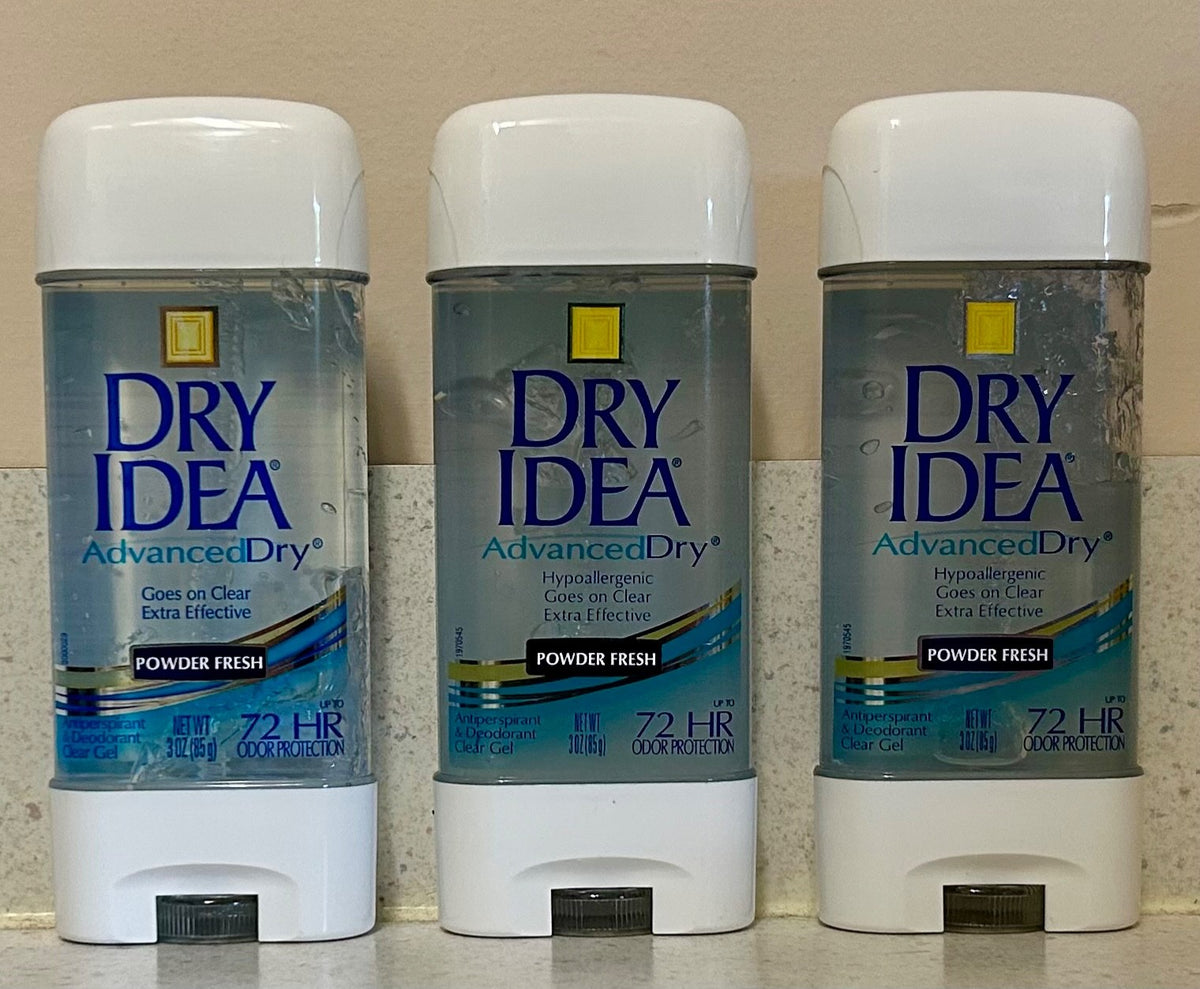 Dry Idea Powder Fresh Gel Deodorant - Clear Anti-Perspirant 3 Oz