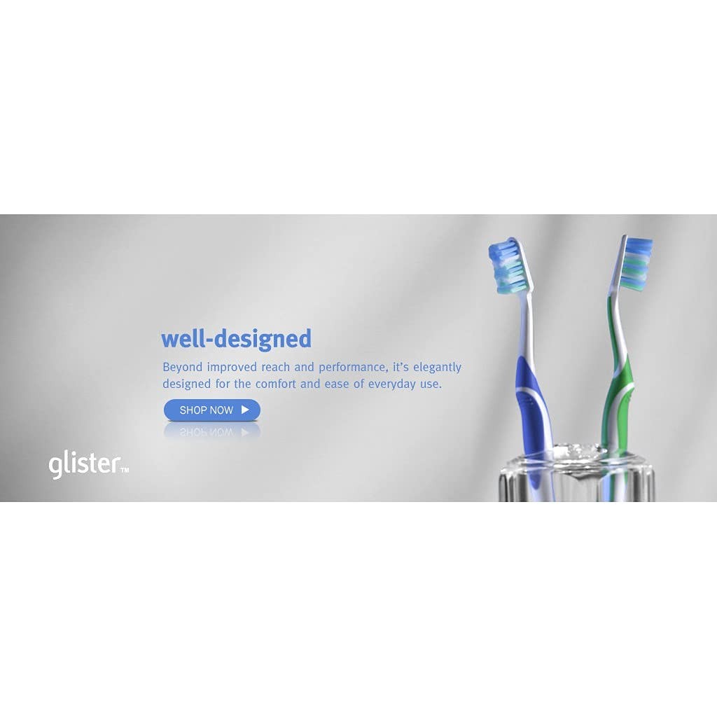 Manually Toothbrush Set with Soft & Medium Bristles - 4 Pack for Oral Hygiene