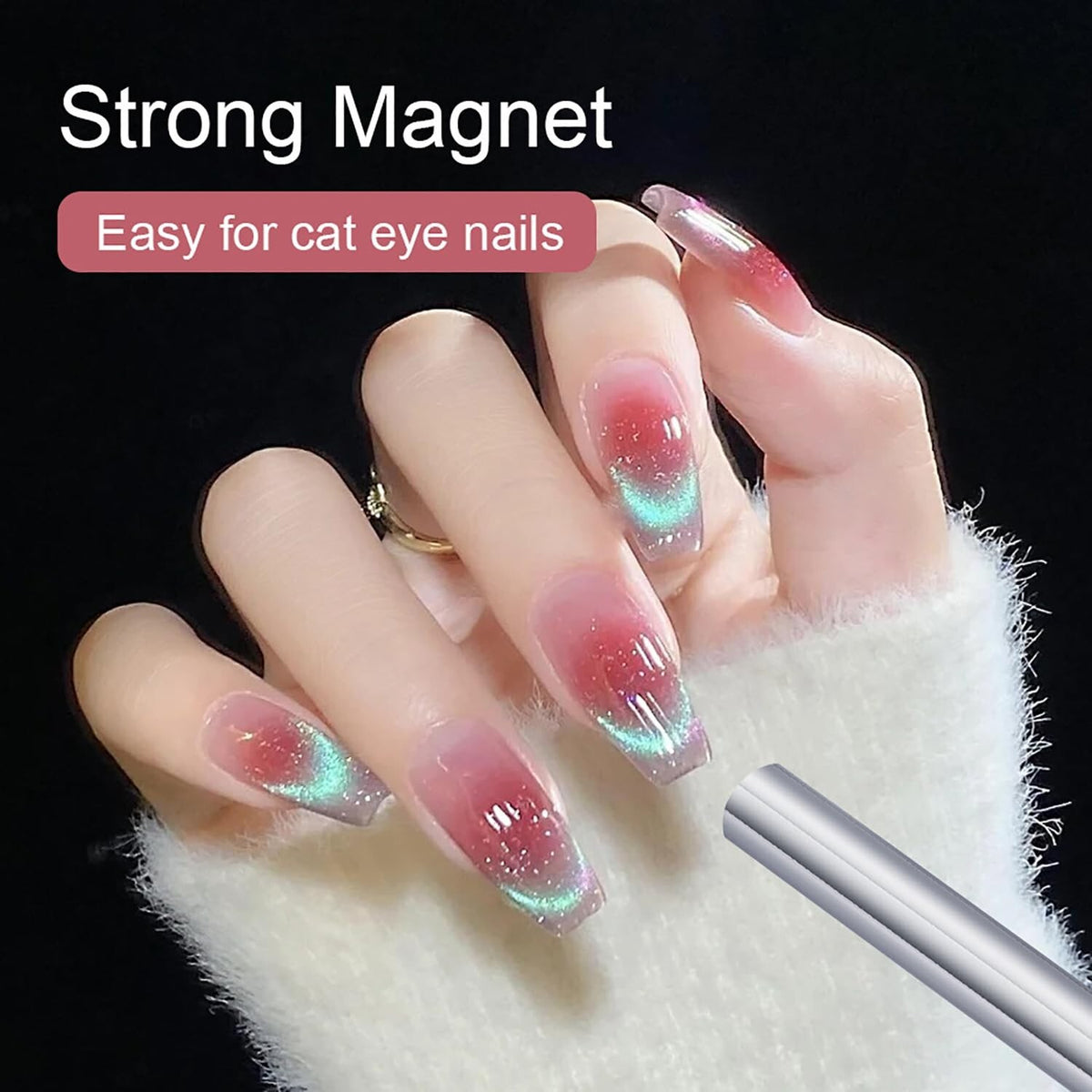 Cylindrical Cat Eye Magnet for Nail Art Gel Polish - DND 9D