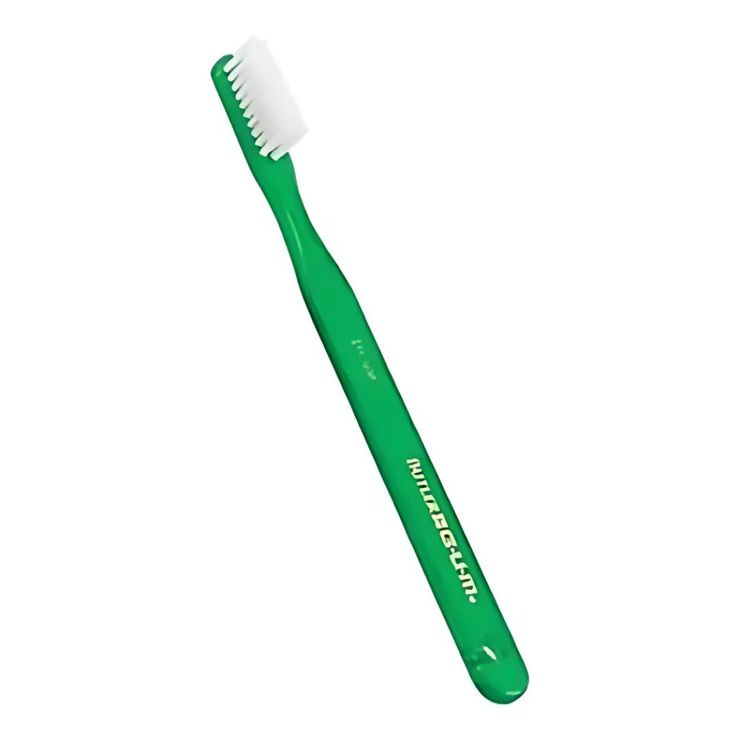 GUM Classic Toothbrush 3-Row Soft Bristles Pack of 24 - Compact & Gentle