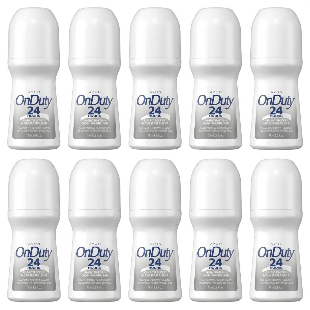 Women’s Unscented 24-Hour Roll-On Deodorant - 10 Pack, 2.6 fl oz