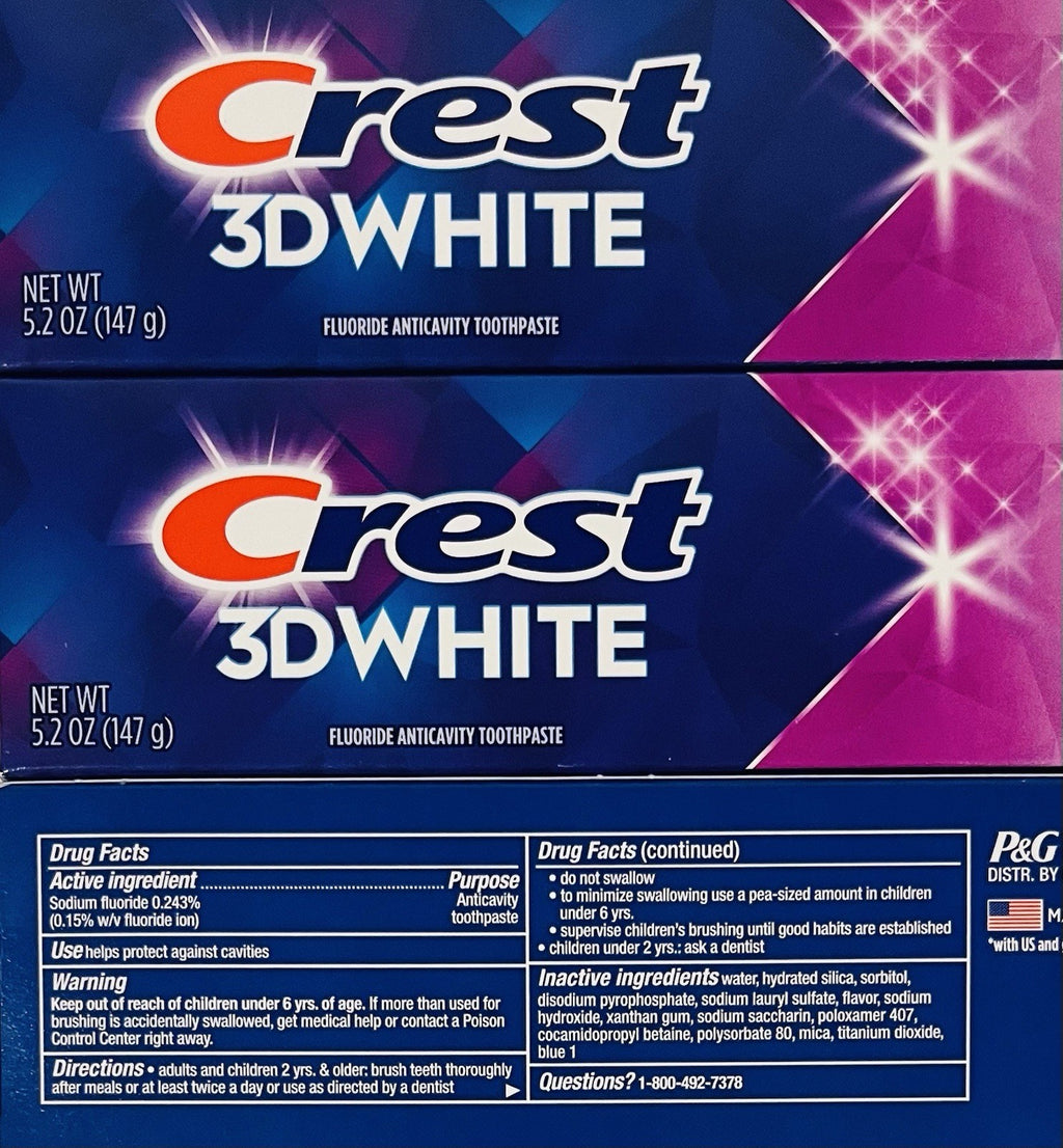 Whitening Toothpaste with Fluoride - Vivid Mint, 3 Pack, 15.6 oz