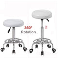 Adjustable Hydraulic Rolling Swivel Chair & Footrest Bar Stool for Salon & Spa