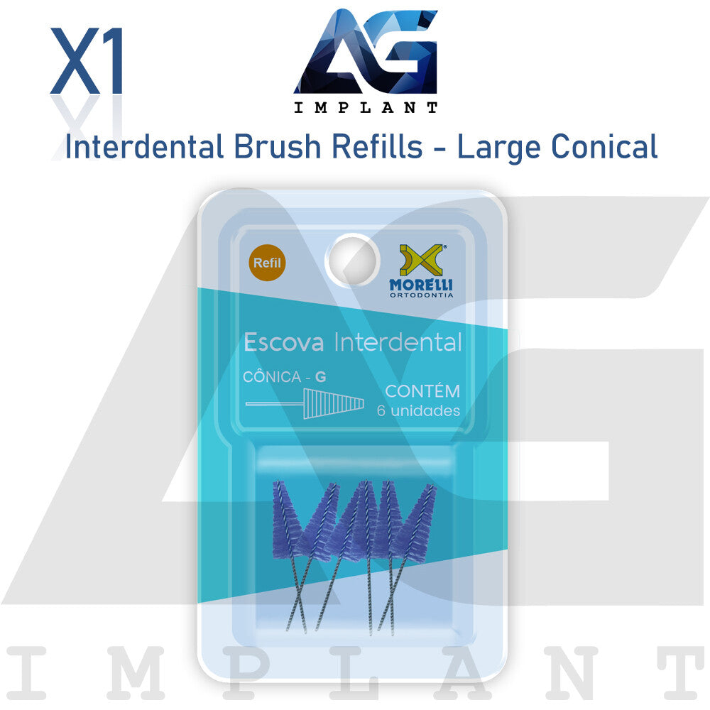 Dental Orthodontic Interdental Brush Refills - Floss Tooth Hygiene 6pcs
