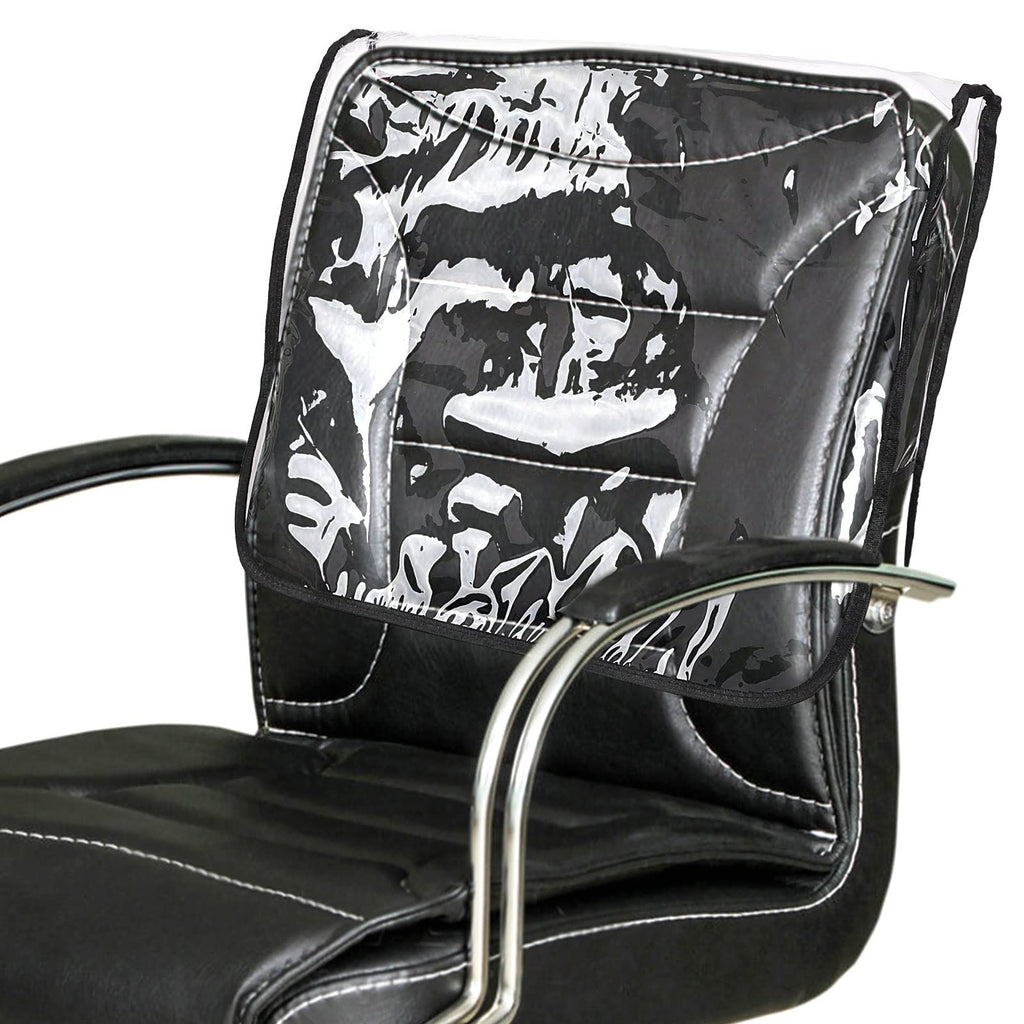 Salon Chair Back Protector Cover Waterproof Clear Vinyl