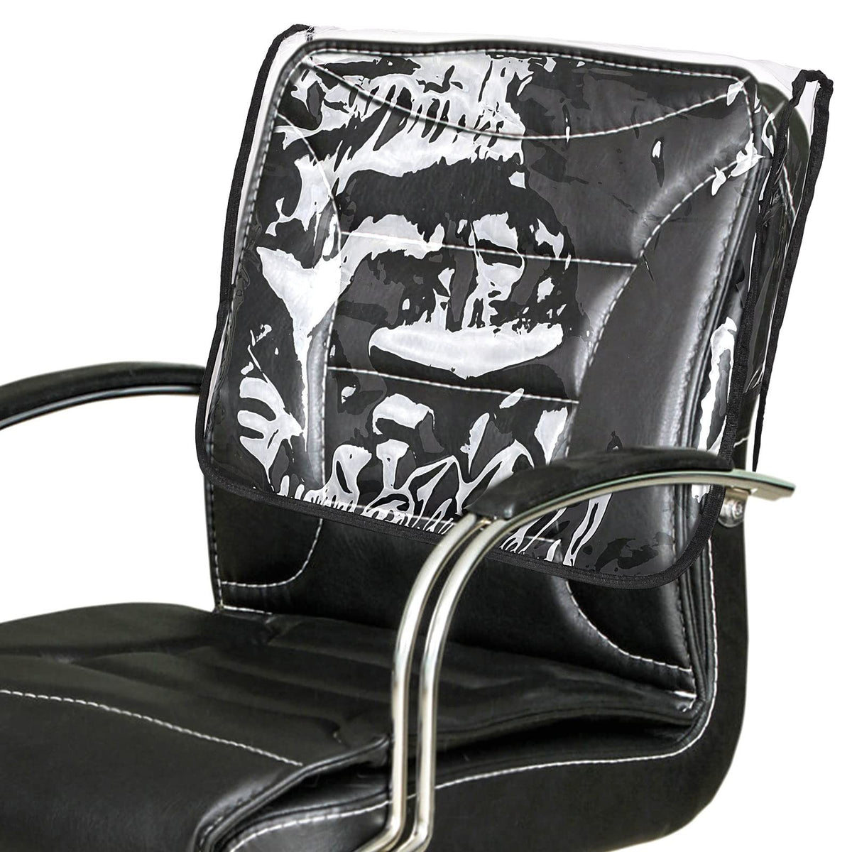 Salon Chair Back Protector Cover Waterproof Clear Vinyl