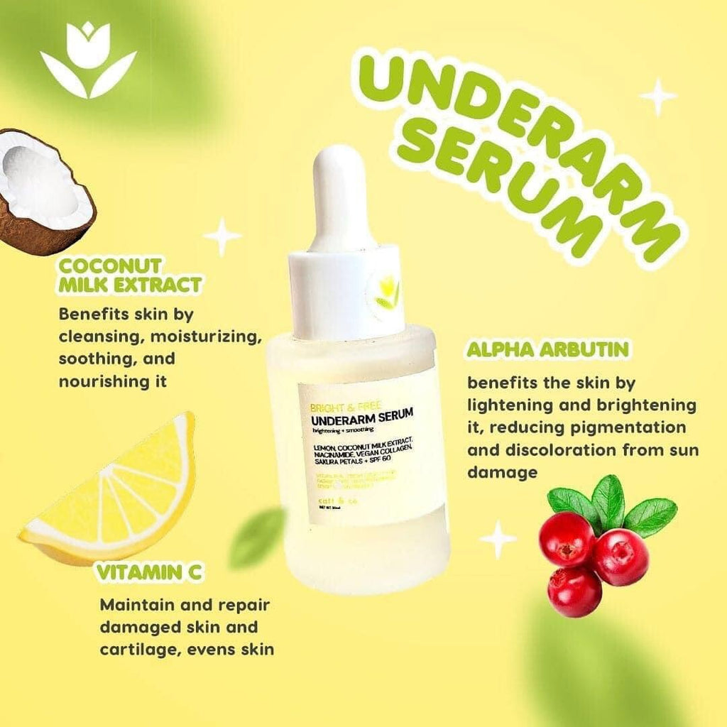 Underarm Brightening Serum with Niacinamide & Vegan Collagen - 30ml