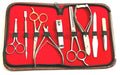 9-Piece Unisex Manicure Pedicure Nail Tools Kit Stainless Steel with Case