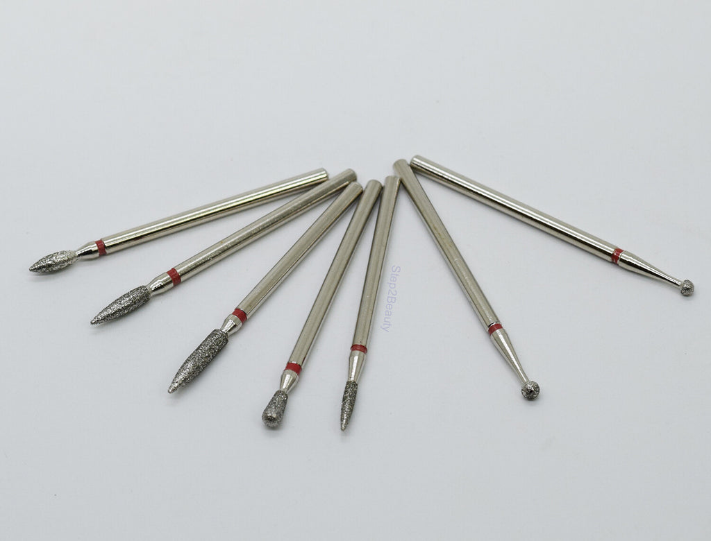 7-Piece Nail Carbide Drill Bit Set for Professional Nail Art and Manicure