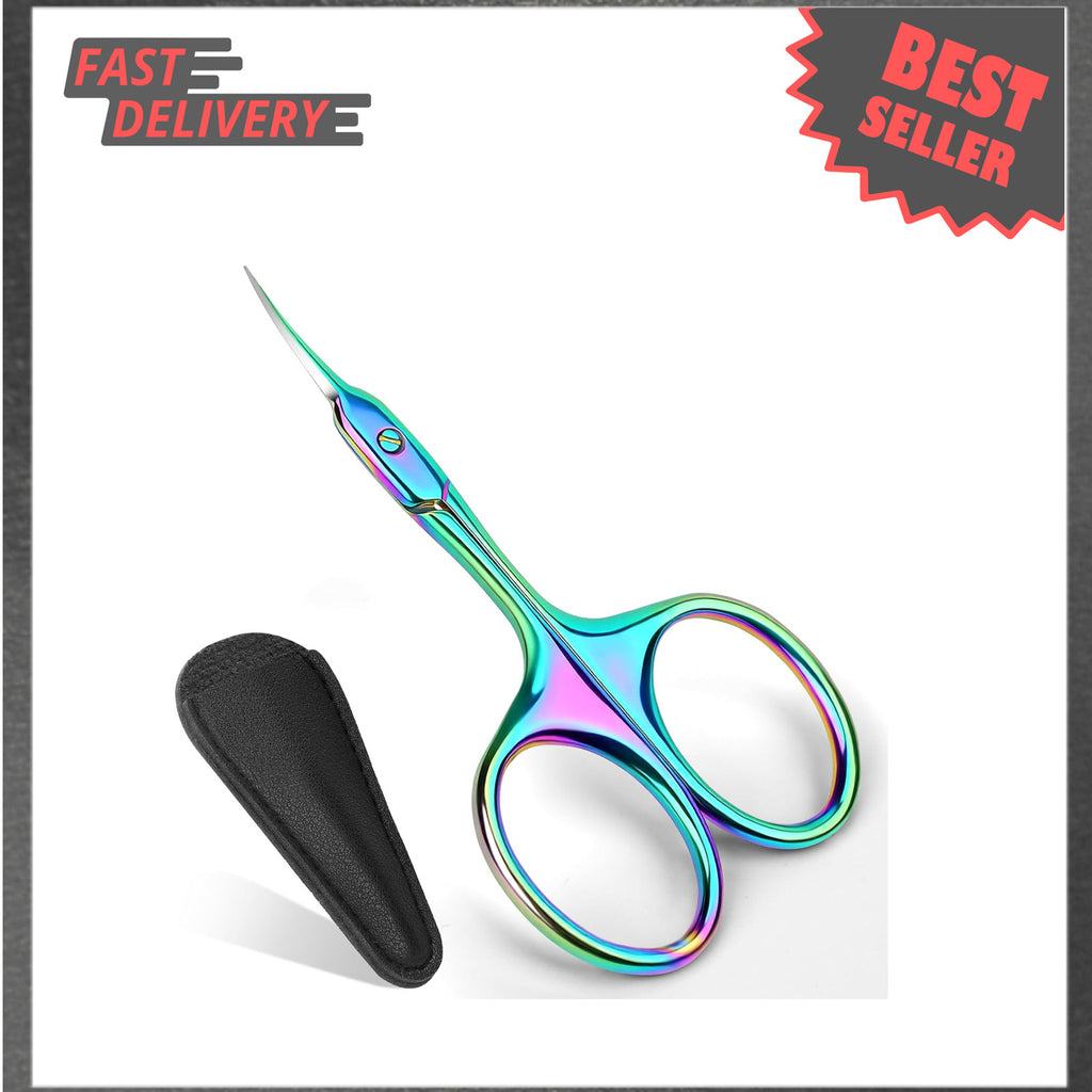 Stainless Steel Curved Cuticle Scissors for Manicure Pedicure Precise Trimming
