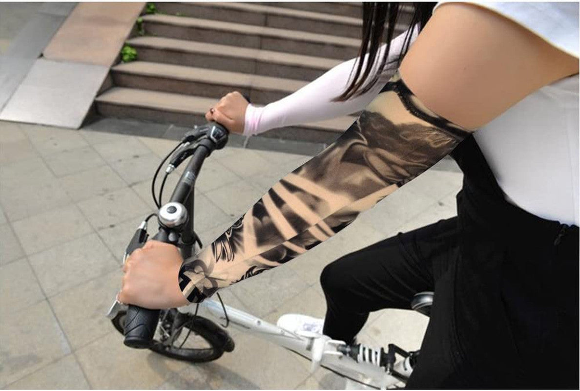 Temporary Tattoo Arm Sleeves 20Pcs Set - Sleeve Pro, Unisex Stretchable Body Art