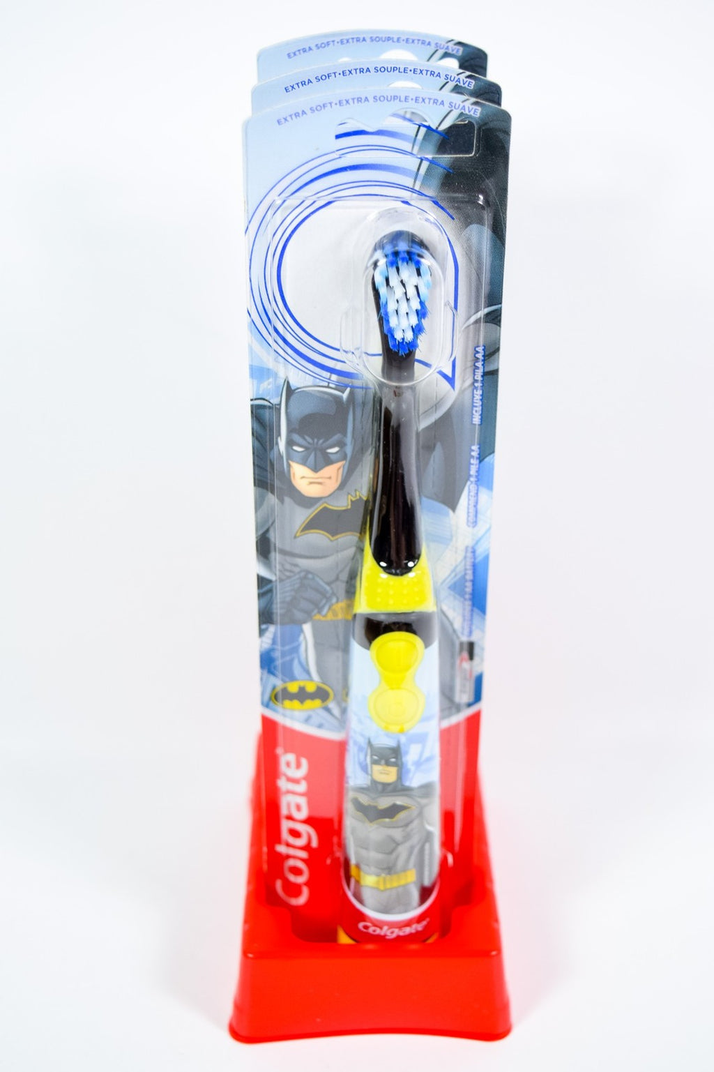 3 Pack Colgate Electric Vibrating Toothbrushes with Extra Soft Bristles - AA Battery Included