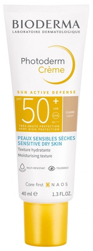 SPF50+ Moisturizing Sunscreen Cream Light 40ml - UV Protection & Hydration