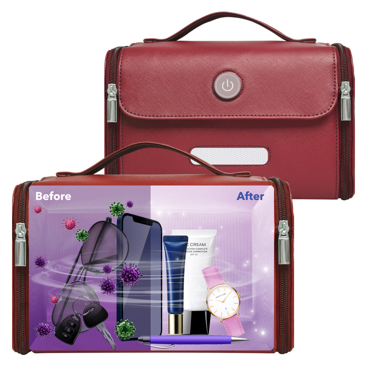Portable UV Sterilizer Bag Foldable Disinfection Box UVC LED Light