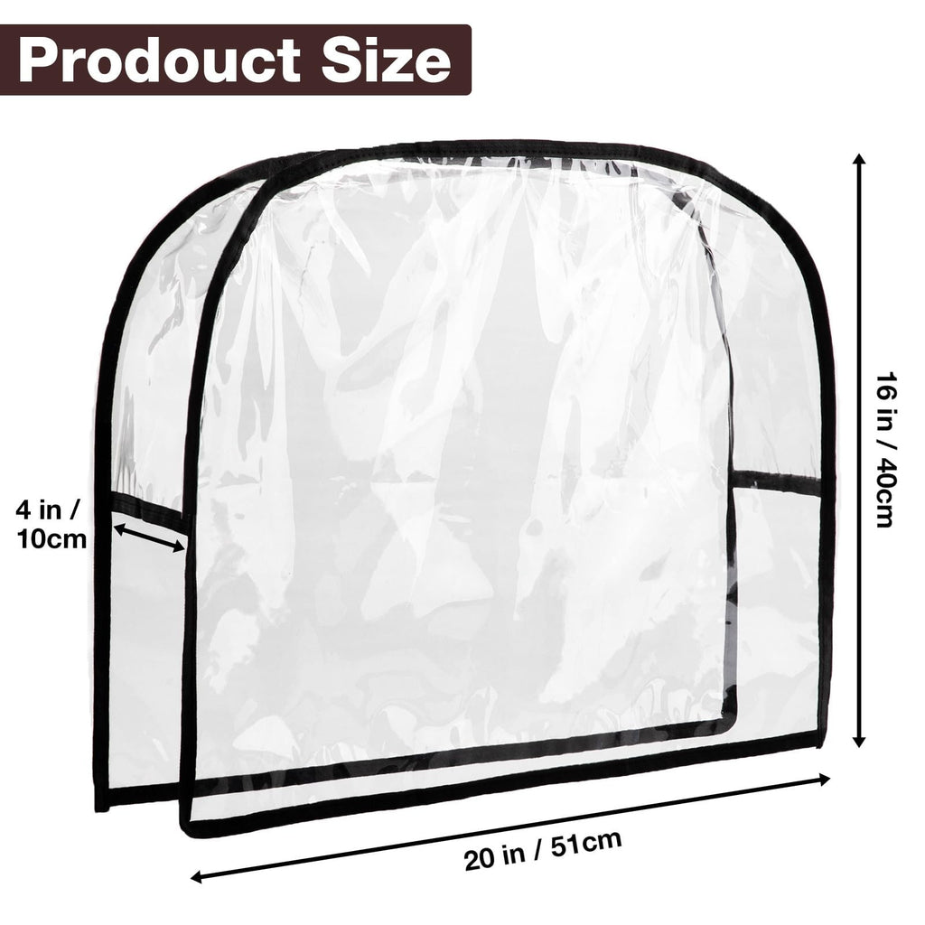 Clear PVC Salon Chair Cover Protector for Barber Chairs - 20 Inch Wide