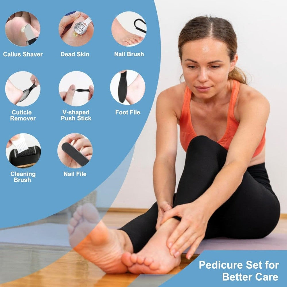 Electric Callus Remover for Feet Portable Pedicure Kit with Multiple Heads