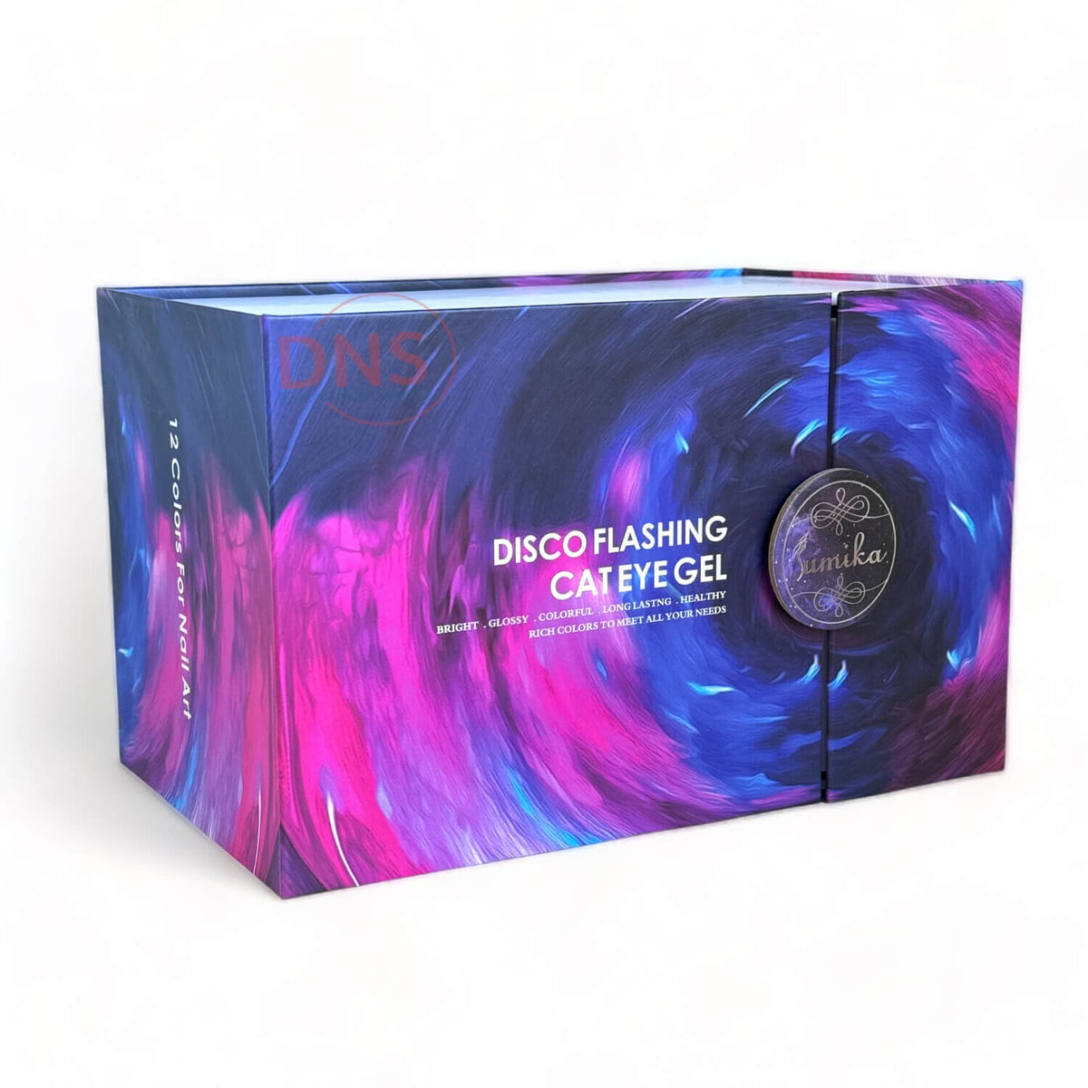 Disco Cat Eye Gel Polish Set 12 Colors with Magnet & Color Chart
