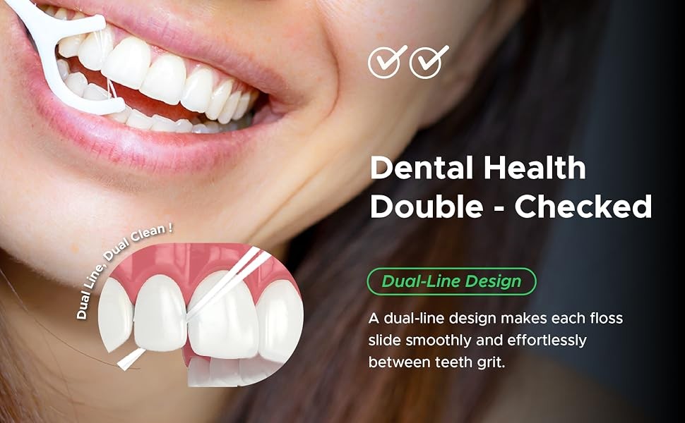 Flavored Dental Flossers for Adults - Resealable, Portable, Floral Mint