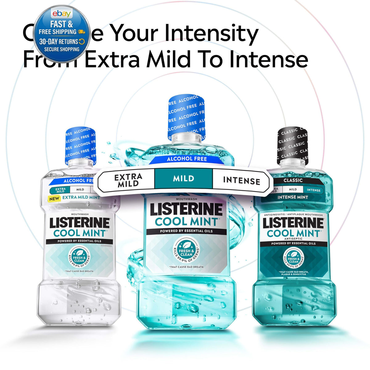 Antiseptic Mouthwash for Fresh Breath and Gum Care - 8.5 Fl Oz