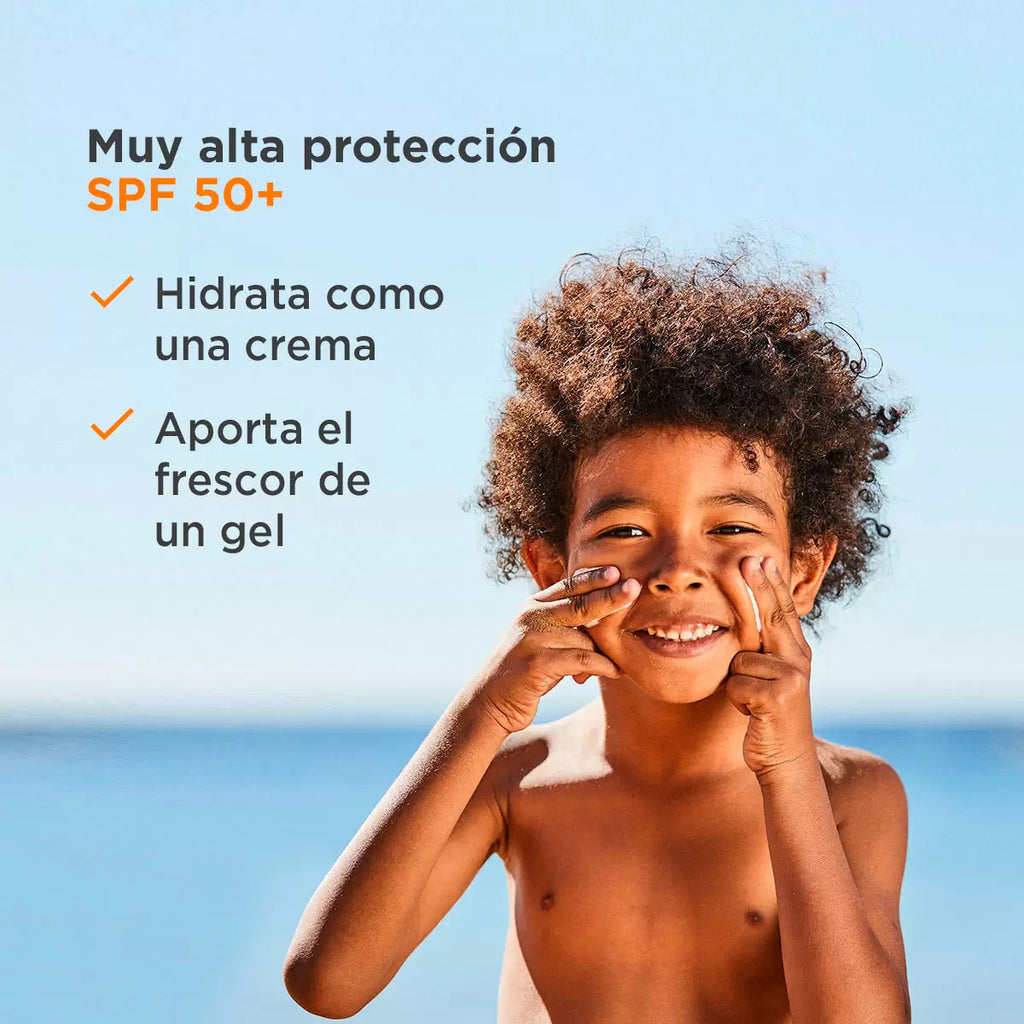 Child Sunscreen SPF50 Gel Cream with Vitamin E 250ml - Water-Resistant, Easy Absorption