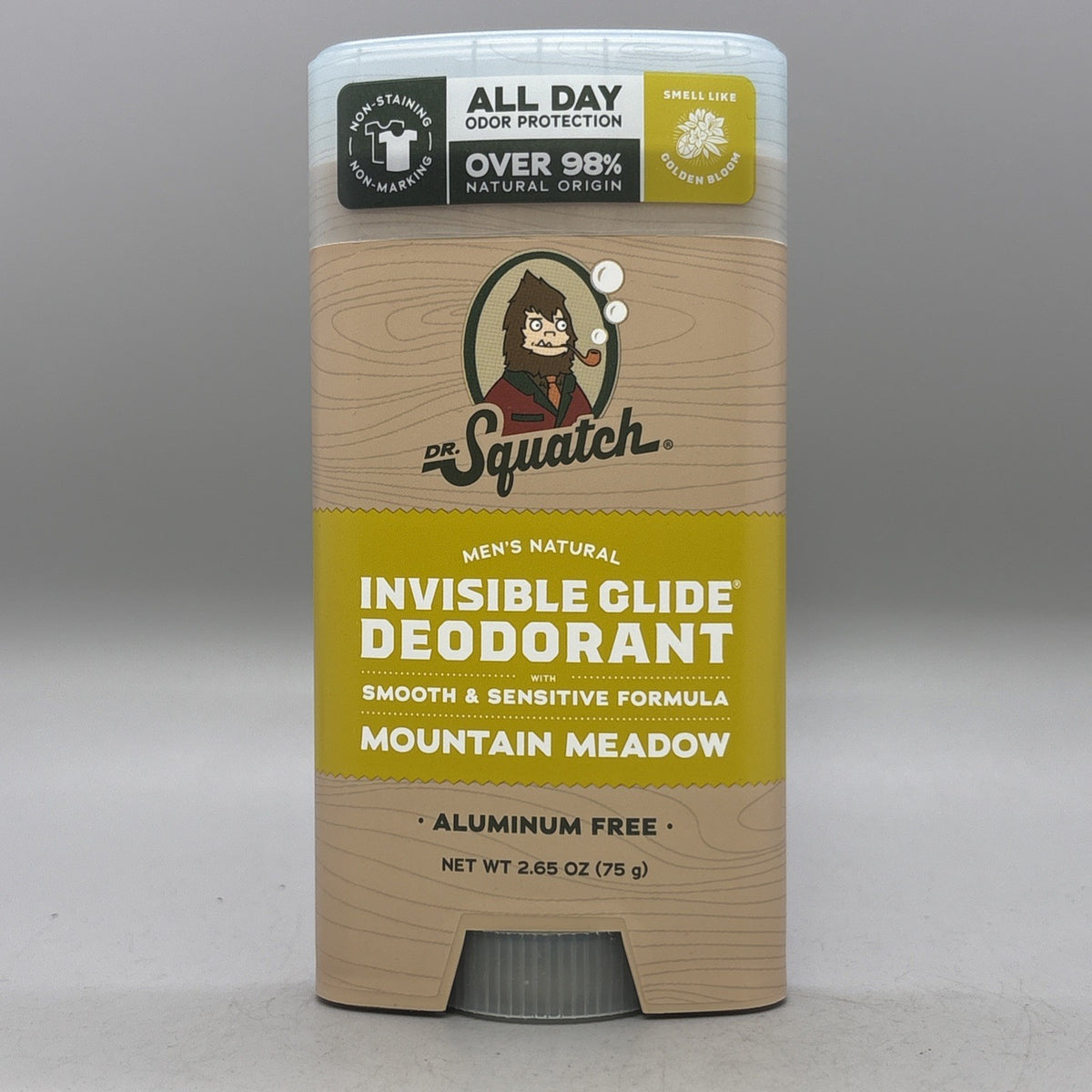 Men's Natural Deodorant Mountain Meadow 2.65 oz - Aluminum-Free & Organic