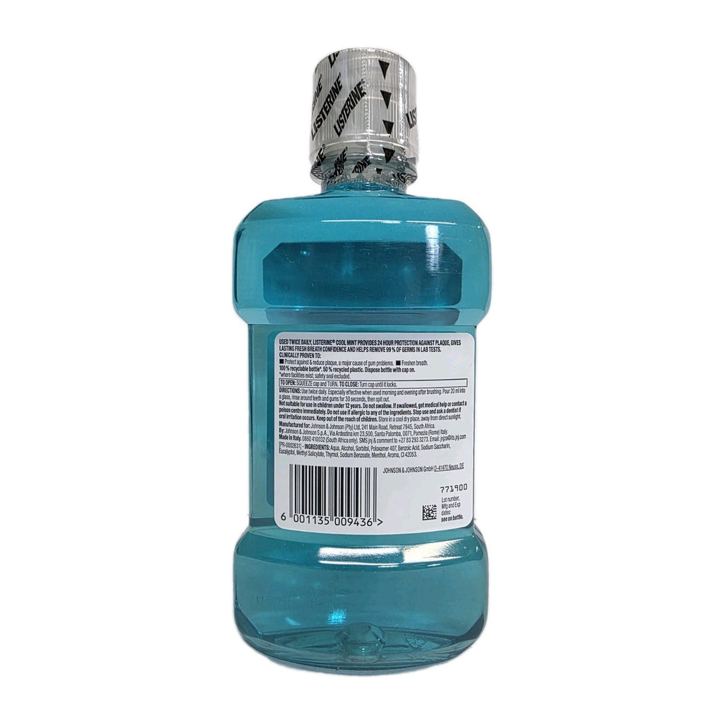 Pack of 6 Mint Mouthwash Bottles - 250ml | Fresh Breath Oral Care