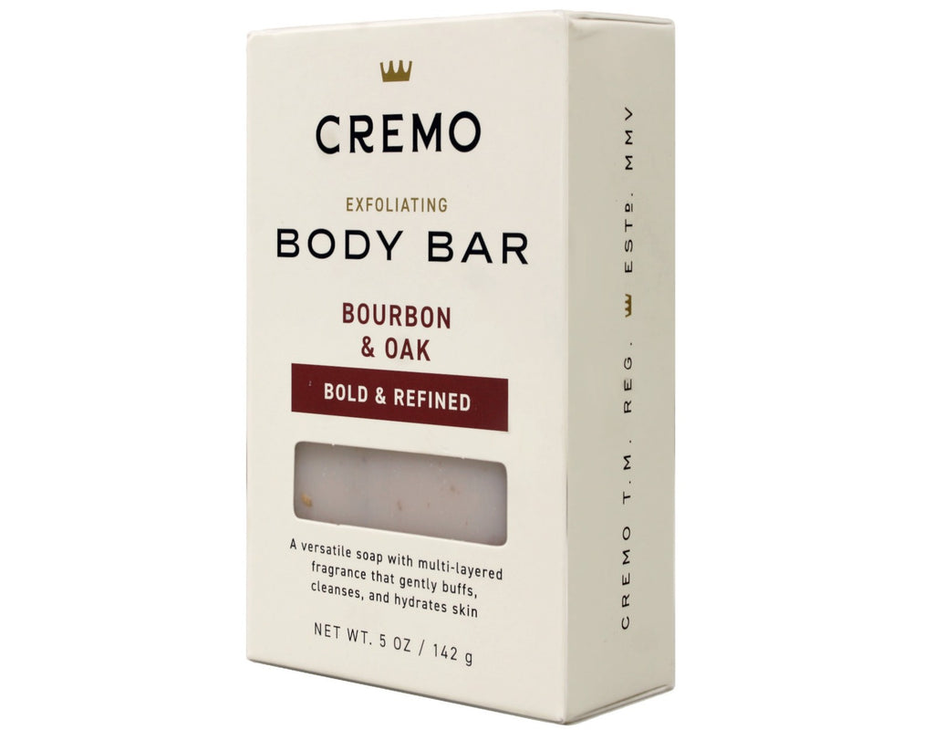 Men's Exfoliating Body Bar with Bourbon & Oak Scent - 2 Pack 5 oz