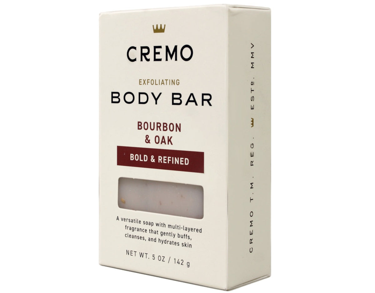 Men's Exfoliating Body Bar with Bourbon & Oak Scent - 2 Pack 5 oz