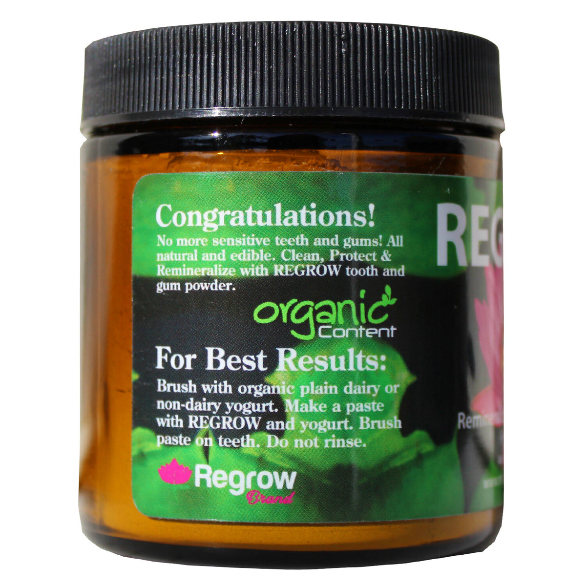 Natural Remineralizing Tooth Powder for Sensitive Teeth & Gums - Whitens & Protects