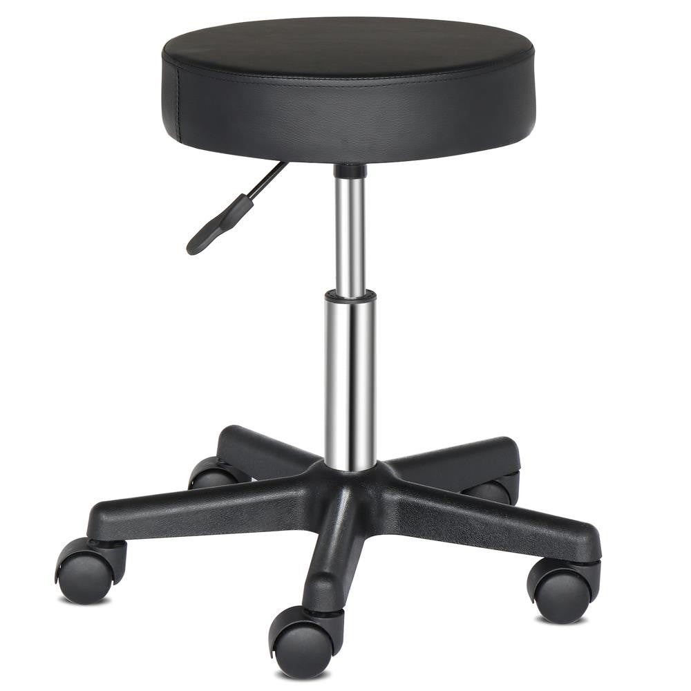 Adjustable Hydraulic Rolling Stool Swivel Salon & Office Chair Black