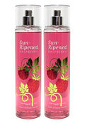 Bath & Body Works Sun-Ripened Raspberry Body Mist 8oz - Set of 2