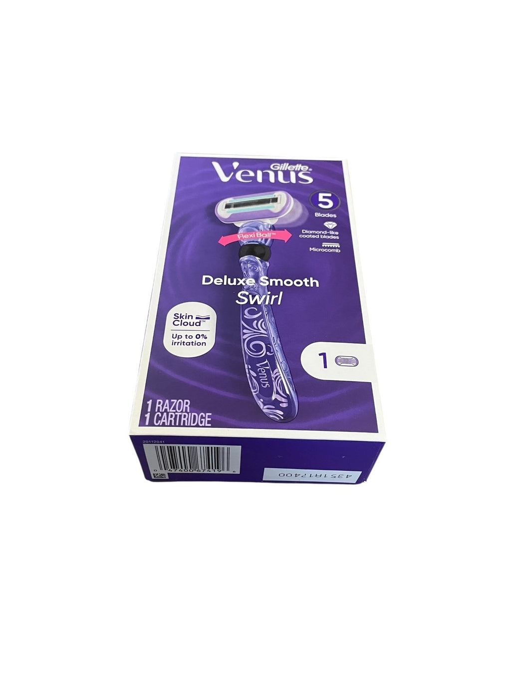 Gillette Venus Flexi Ball Deluxe Razor with 5 Coated Blades & Microcomb