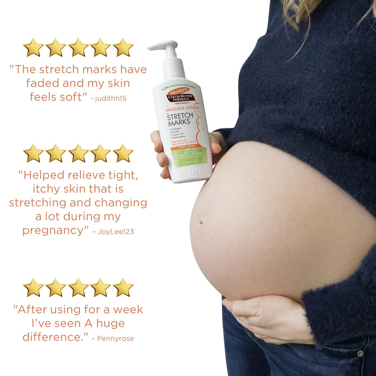 Pregnancy Body Lotion for Stretch Marks - Cocoa Butter & Shea Butter
