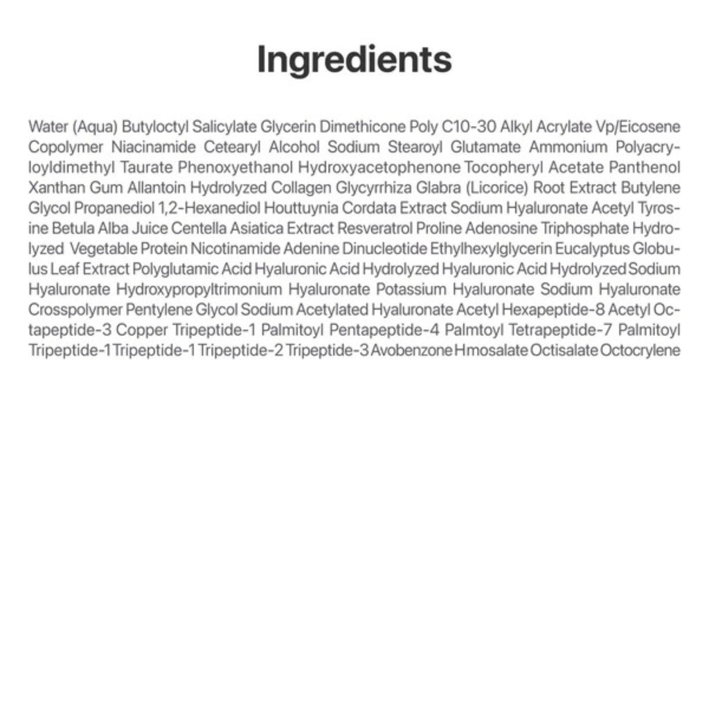 SPF 50 Sunscreen with NAD+ & Collagen for Anti-Aging & Dewy Glow - 50ml