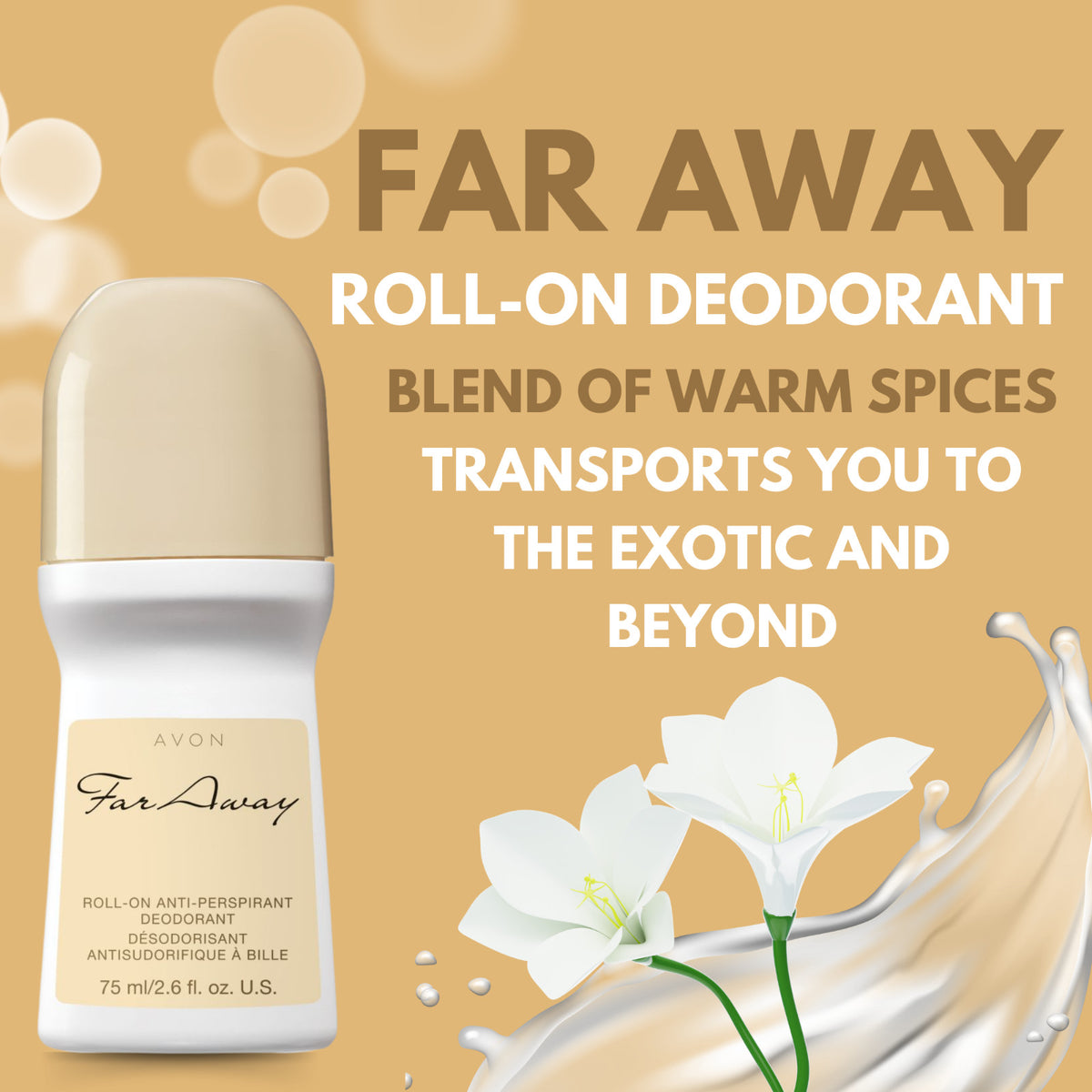 Long-Lasting Roll-On Antiperspirant Deodorant - 2.6 fl oz, 4-Pack