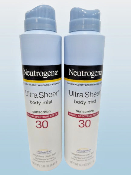 Neutrogena Ultra Body Mist SPF 30 Sunscreen - 5 oz Pack of 2