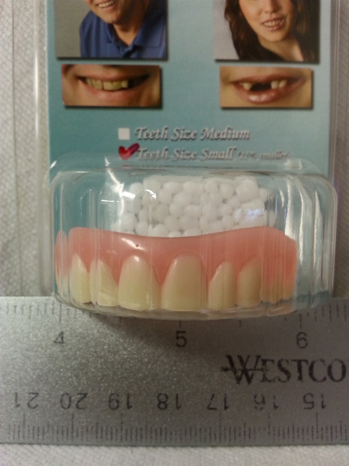 Small Instant Smile Teeth Set - Temporary Cosmetic Veneer for Top & Bottom