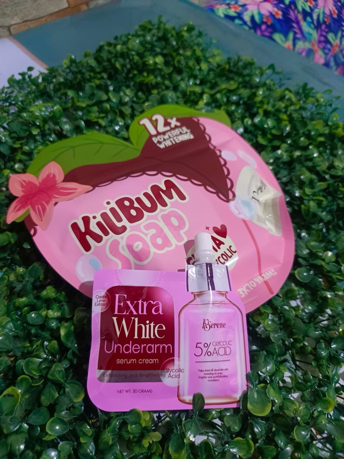 KSerene KiLiBUM Soap 3 Bars + White Underarm Serum 30ml - Skin Brightening Set