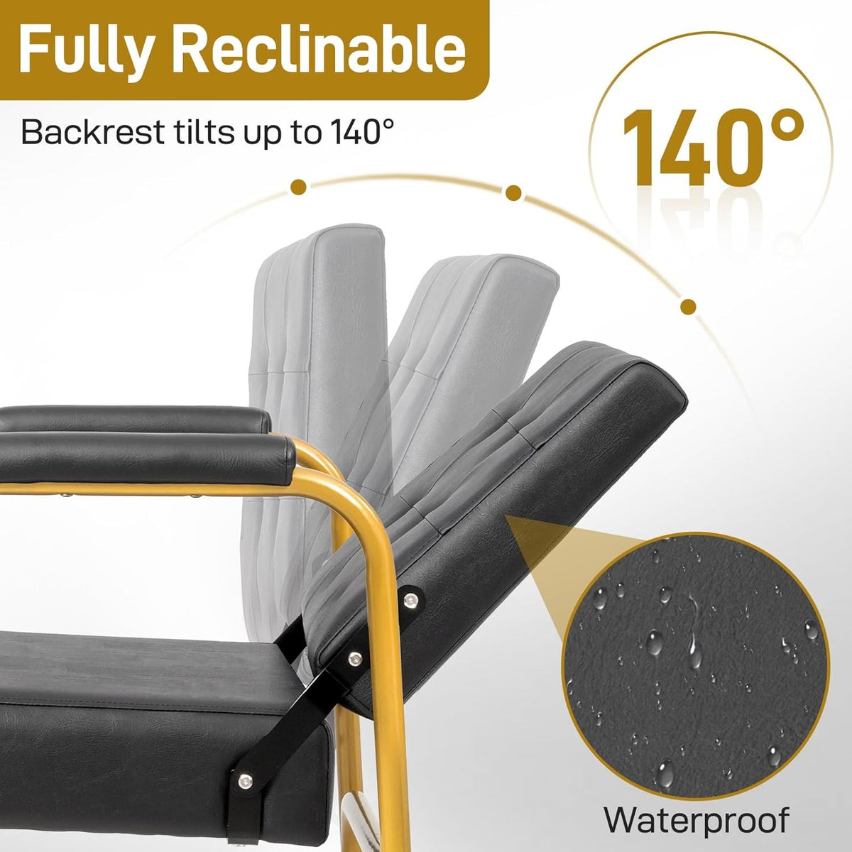 Auto Recline Shampoo Chair with Tilted Backrest for Salon & Barber Shop